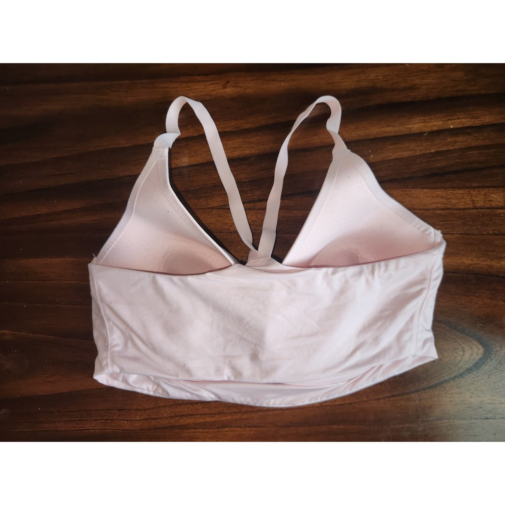 Victoria's Secret Lightly Lined Plunge Wireless T-Shirt Bra - Pale Pink - 34DD